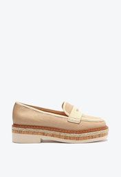 Mocassim Bege Arezzo Sola Multimaterial