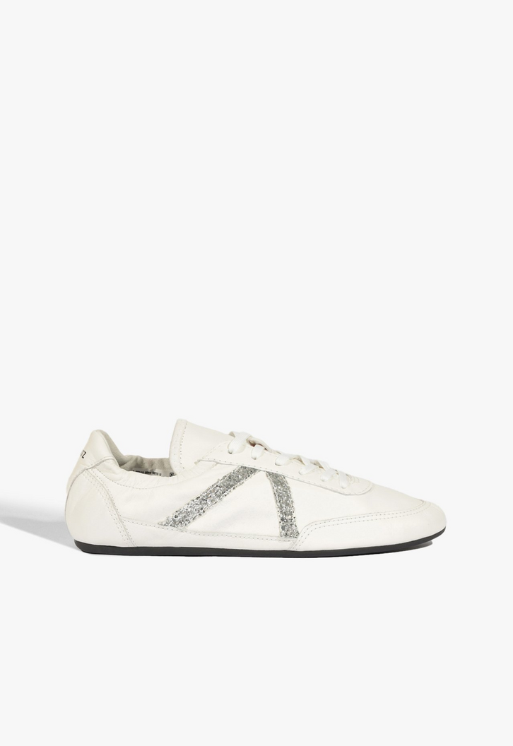 Tênis Retro 95 Couro Brilho Branco