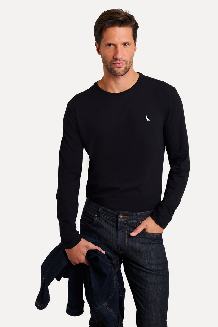 CAMISETA PRETA RESERVA ML PICA PAU BORDADO SUSPIRO