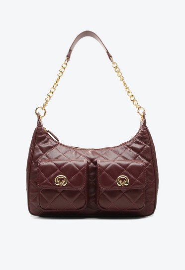 Bolsa Shoulder Elis Média Bordô