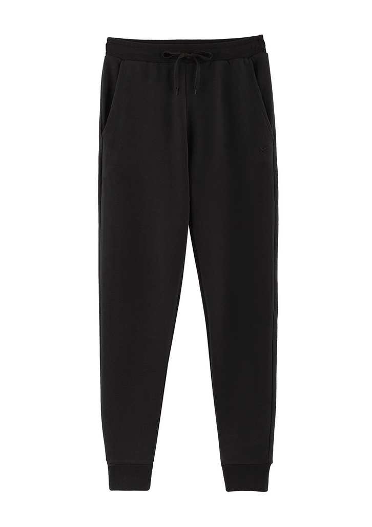 Calça Preto Hering Em Moletom Masculina Básica Jogger