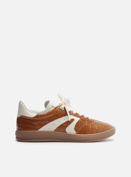 Tênis Marrom Croco Amarração ARZ72