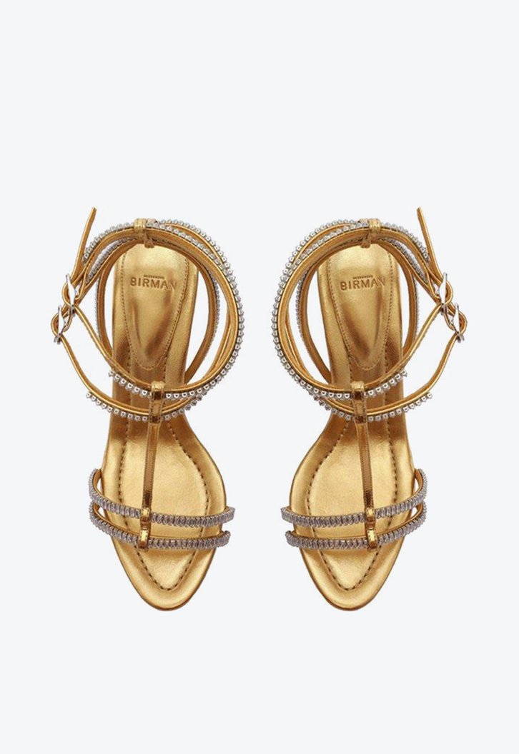 Martina Crystal Sandal 100 Oro