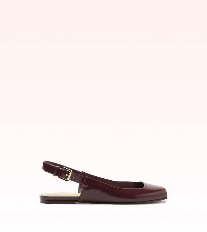 Tessa Flat Cherry Lacquer