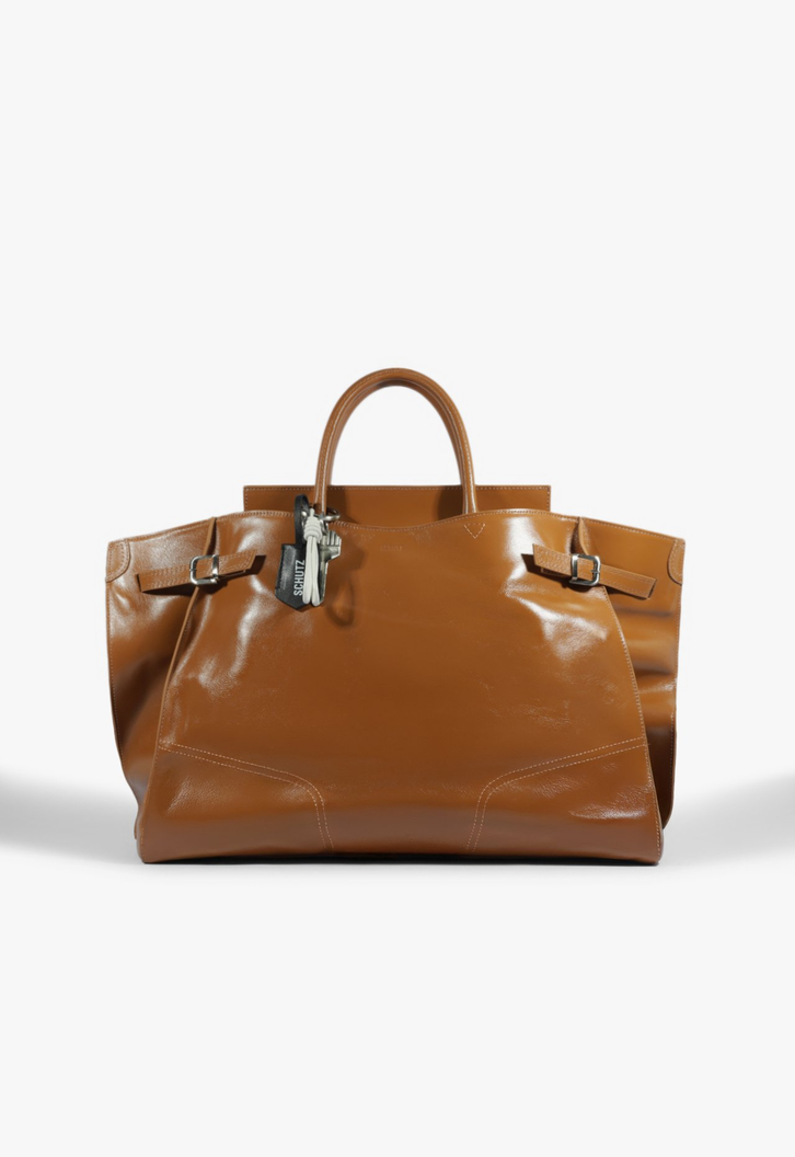 Bolsa Tote Maxi Heaven Couro Marrom