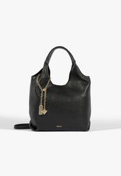 Bolsa Hobo Mini Agnes Couro Cinza | ZZ MALL