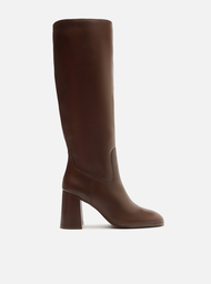 Bota Marrom Arezzo Cano Longo Salto Alto