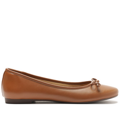 Sapatilha Preto Laço Marrom