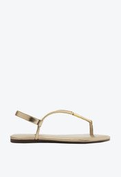 Sandália Slim Metal Comfy Dourada