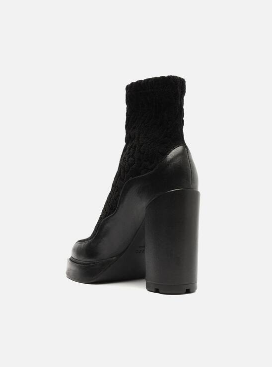 BOTA MEIA PATA PRETA AREZZO SALTO ALTO