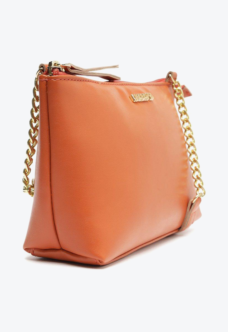 Crossbody Laranja Anacapri Básica Corrente Pequena