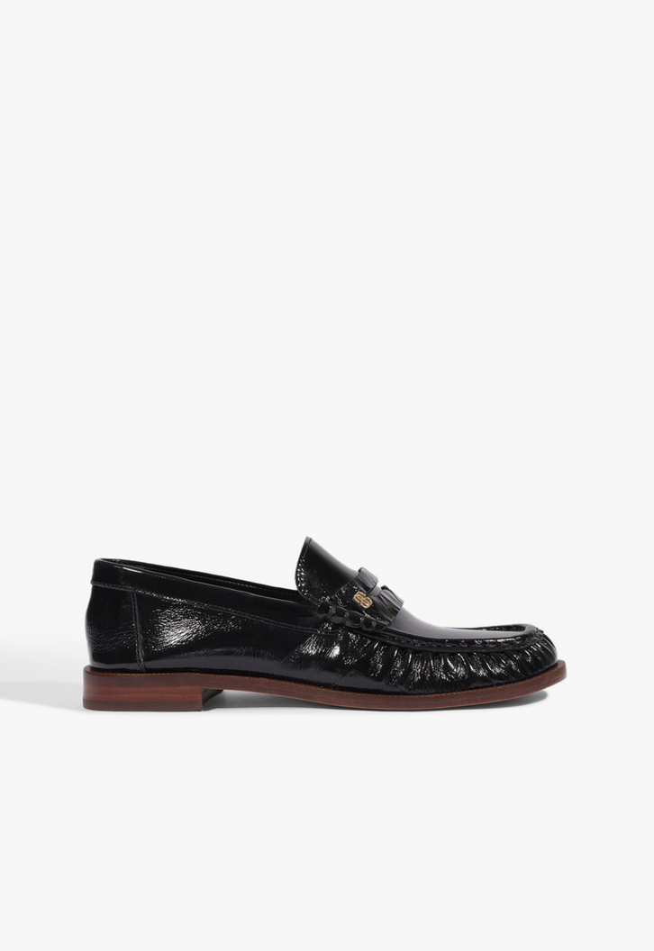Mocassim Schutz Tyche Couro Preto | ZZ MALL