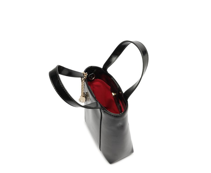 Bolsa Tote Média Madri Chaveiro Preta