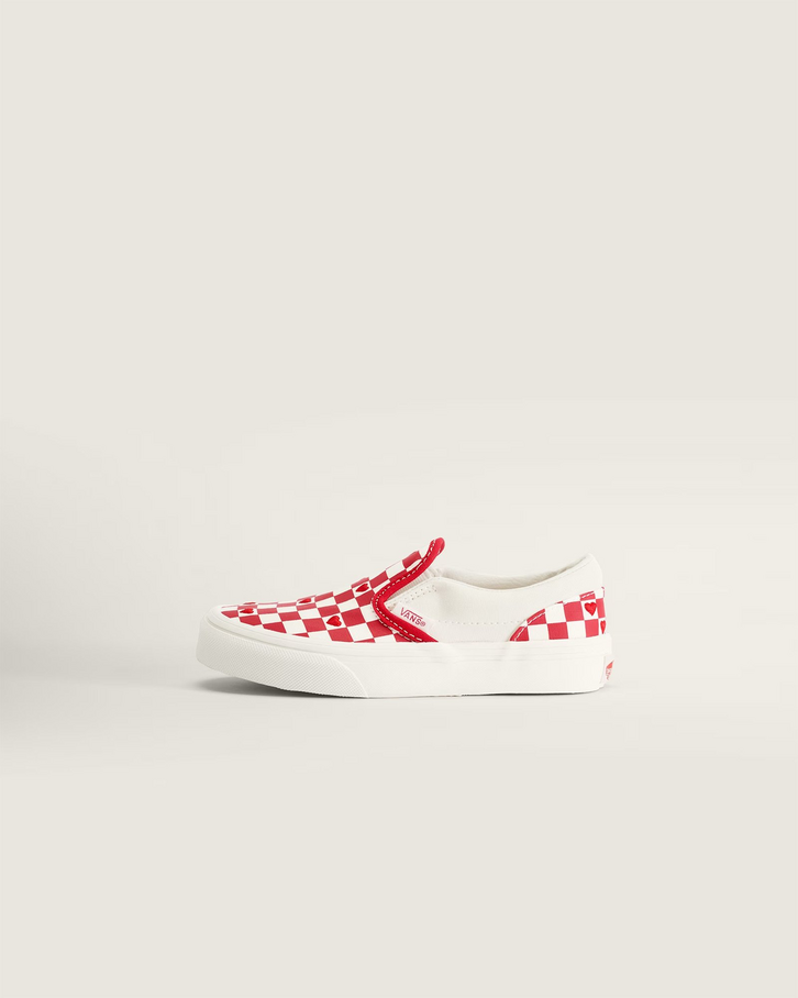 Tênis Slip-On Red Hot Valentines Racing Red True White Infantil