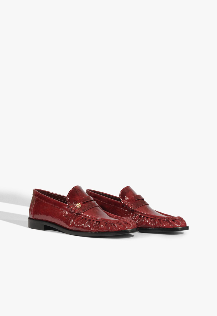 Mocassim Couro Vermelho