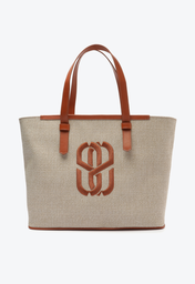 Bolsa Shopping Natural Marrom Schutz Kate Tecido