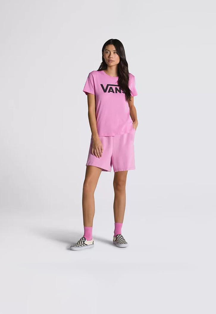 Camiseta Vans Flying V Crew Cyclamen