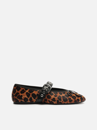 Sapatilha Boneca Animal Print Laço