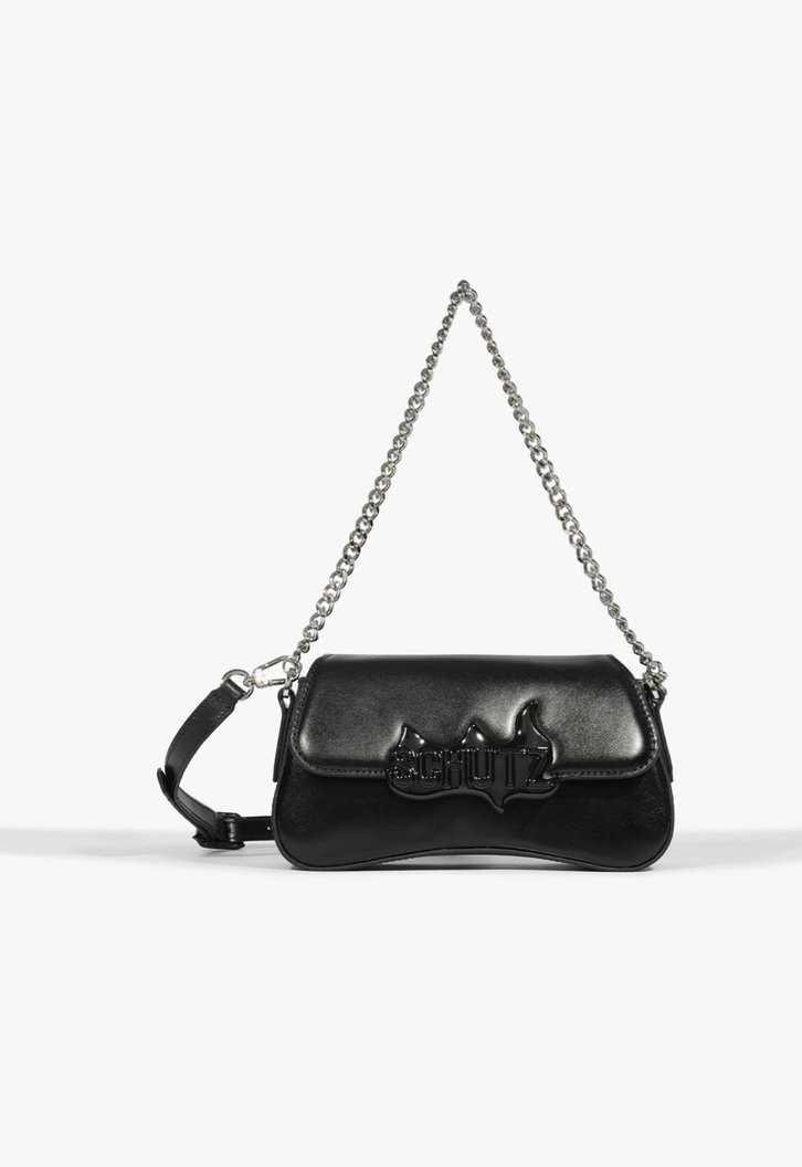 Bolsa Preta Schutz Shoulder Couro