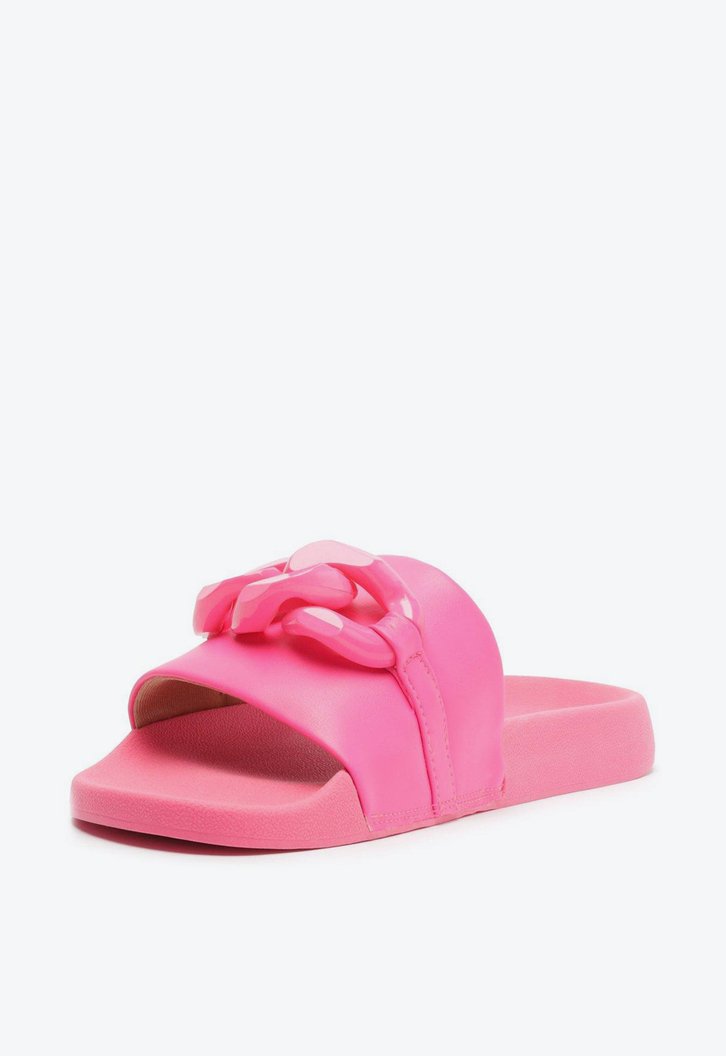 Rasteira Slide Rosa Neon Anacapri Corrente