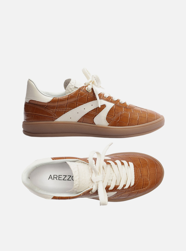 Tênis Marrom Croco Amarração ARZ72