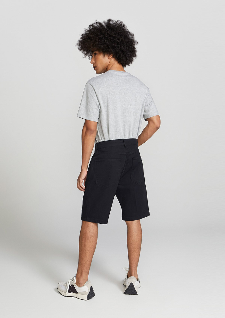 Bermuda Jeans Preta Royal Hering Soft Touch