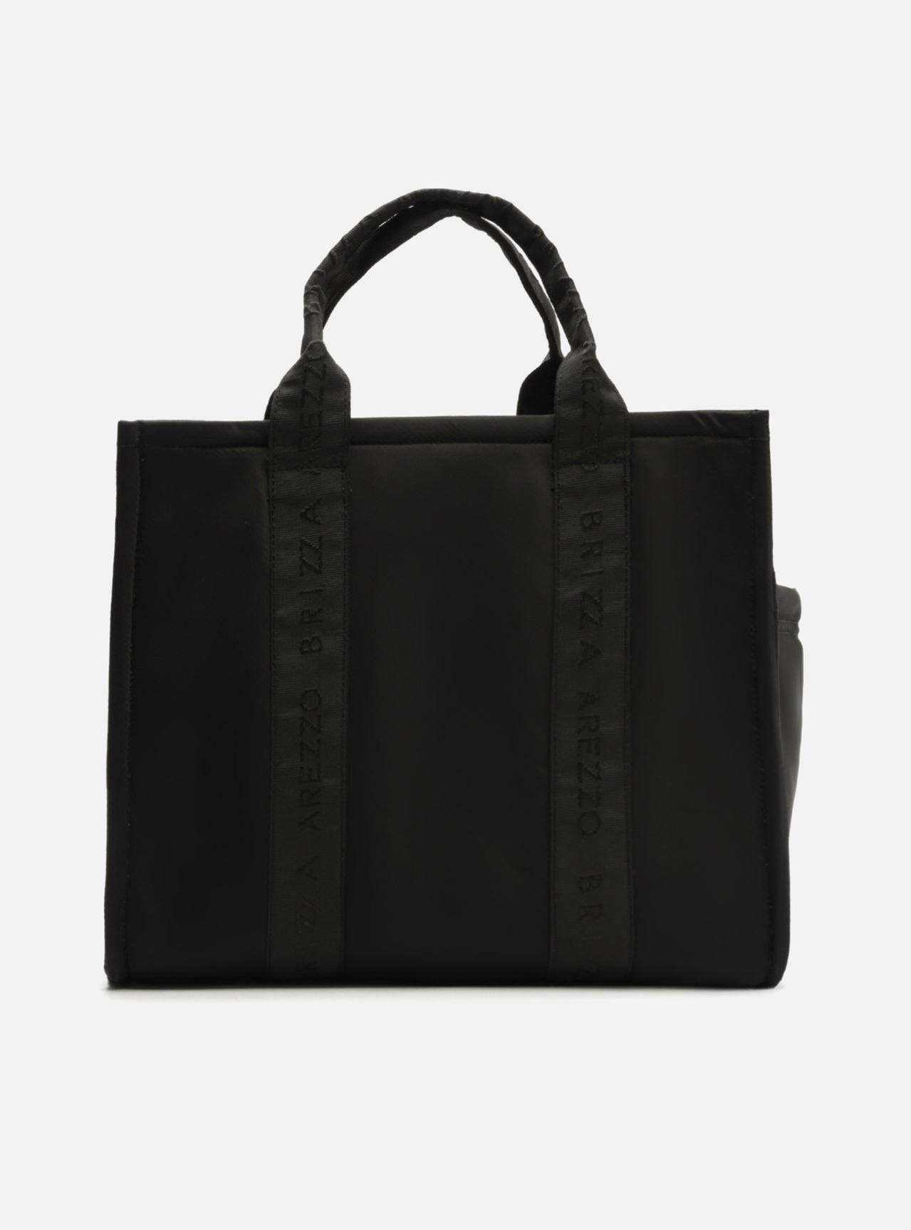 Bolsa Tote Preta Nylon Sporty Grande | ZZ MALL