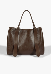 Bolsa Shopping Rachel Couro Marrom