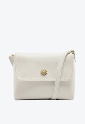 Bolsa Tiracolo Branca Anacapri Pequena Com Aba Work