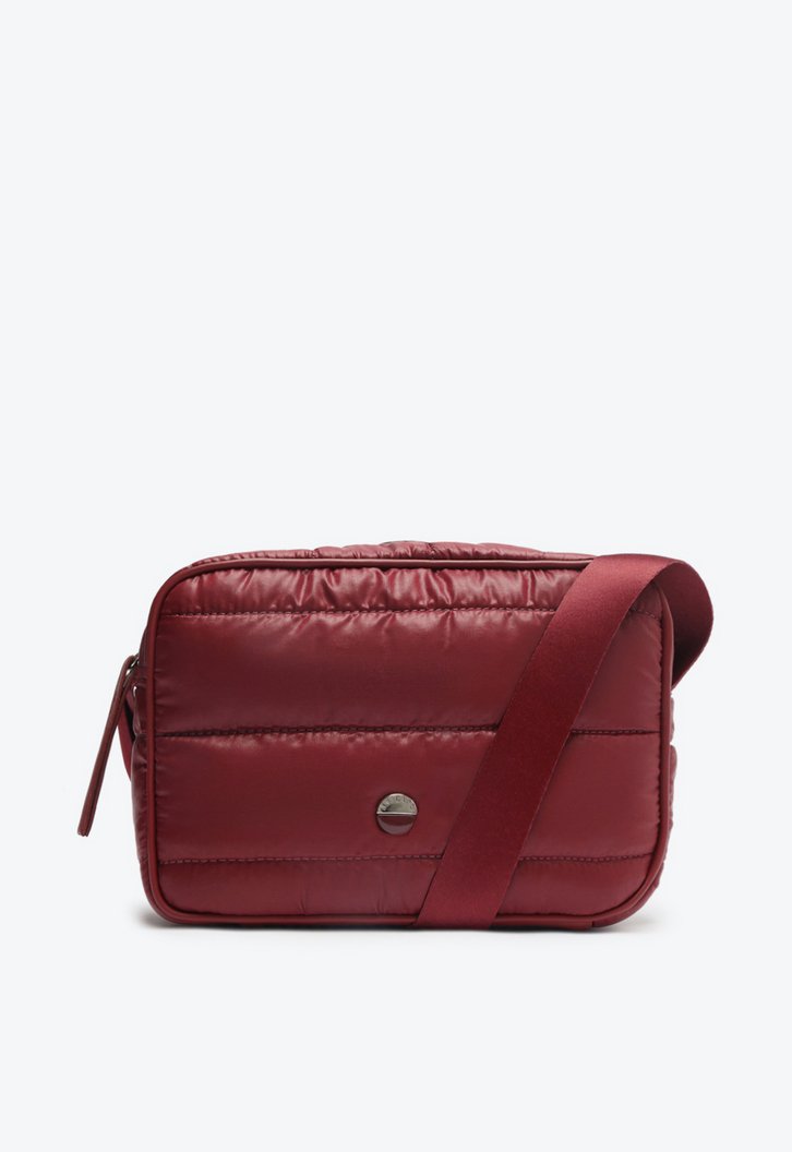Bolsa Tiracolo Vermelha Matelassê Linear Média