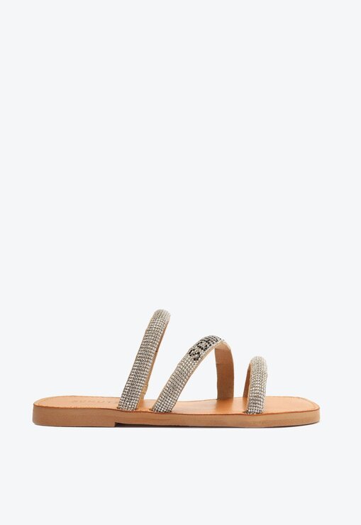 Sandalia schutz bege hot sale