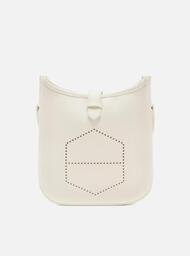 Bolsa Tiracolo Off-white Arezzo Média Logo Perfurado