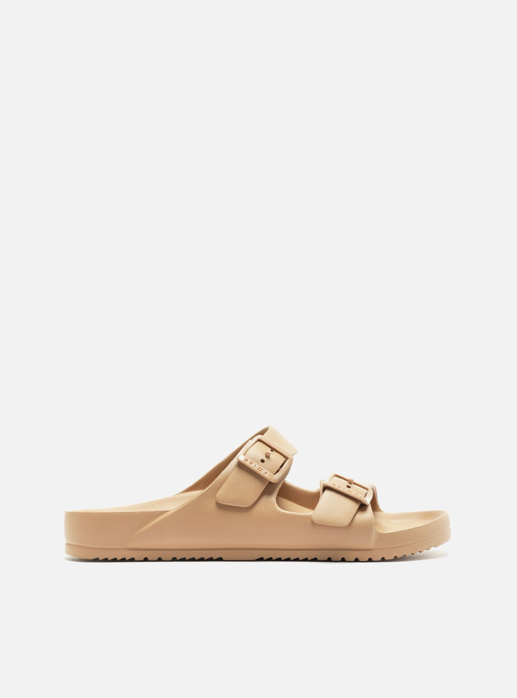 Slide Nude Flatform Tiras Brizza