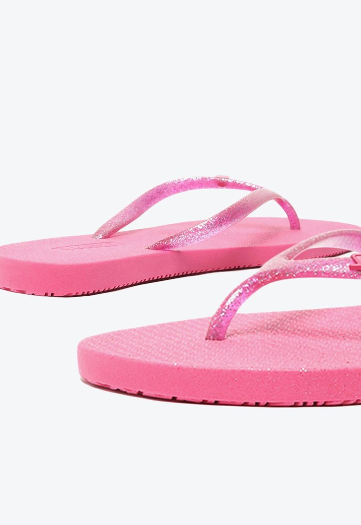 Chinelo De Dedo Rosa Brizza Tira Metalizada