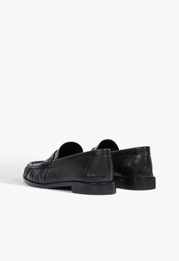 Mocassim Tyche Couro Preto