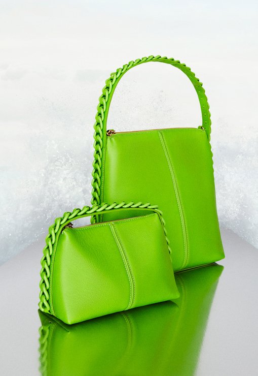 Bolsa Mini Hobo Randall Couro Verde