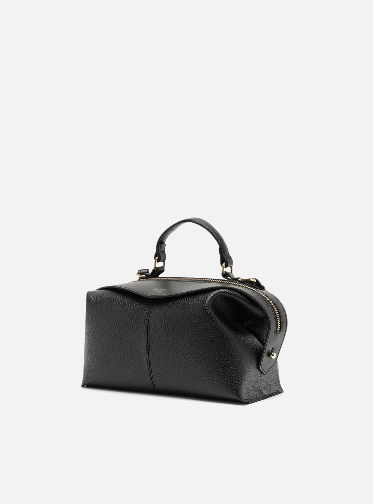 Bolsa Bowling Preta Média Mix Texturas | ZZ MALL
