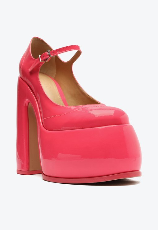 Sandália Meia Pata Verniz Zayne Rosa