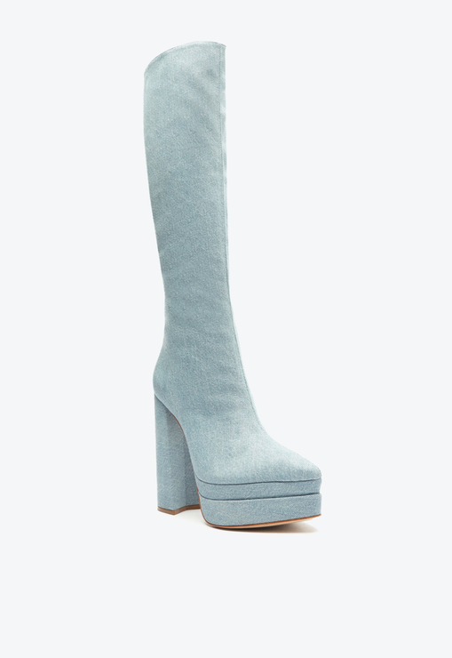 Bota Salto Bloco Elysee Up Jeans
