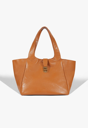 Bolsa Shopping Grande Bucket Easy Couro Marrom