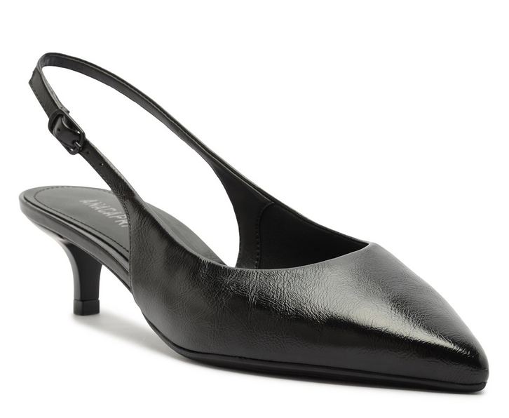 Scarpin Lady Branca Preto