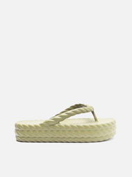 Sandália Flatform Verde Brizza Marrocos Mid