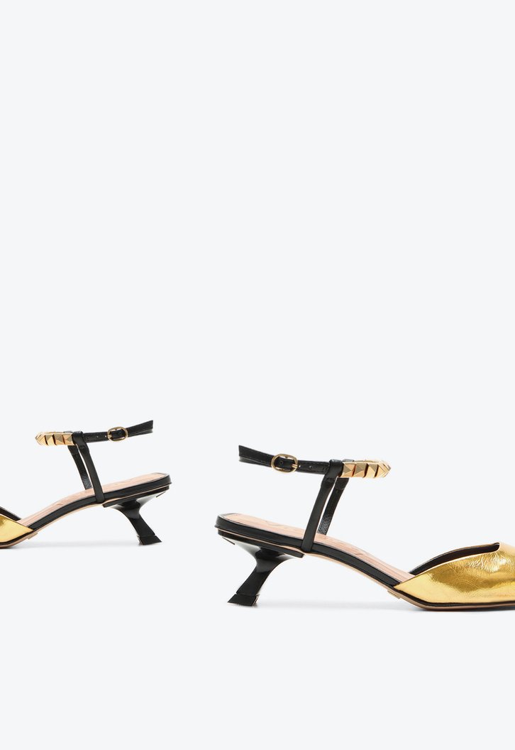 Slingback Servia Dourado