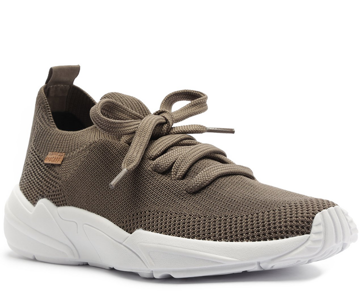 Tênis Sporty Malha Knit Cinza