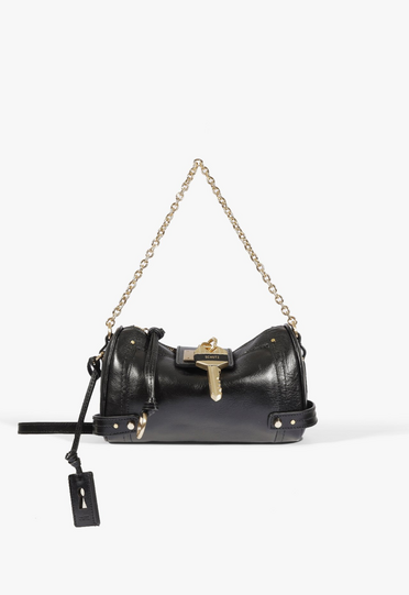 Bolsa Tiracolo The Secret Couro Preto | ZZ MALL