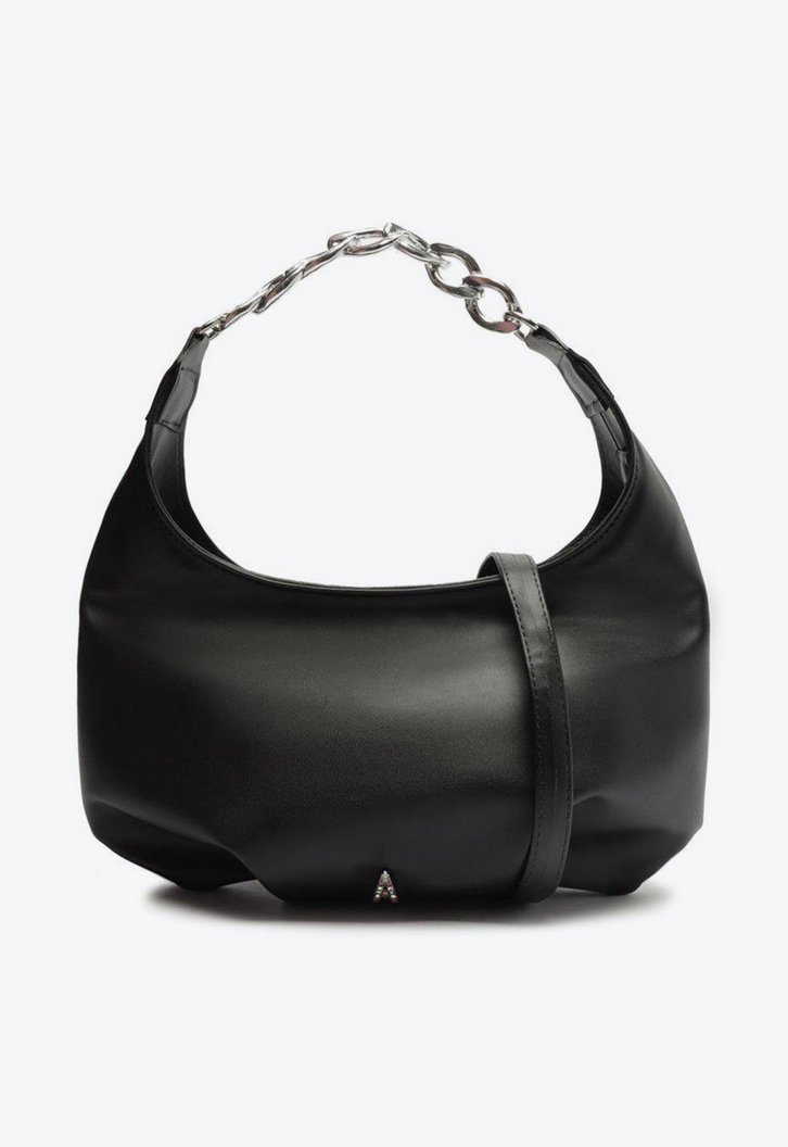 Bolsa Crossbody Preta Anacapri Baguete Corrente Média