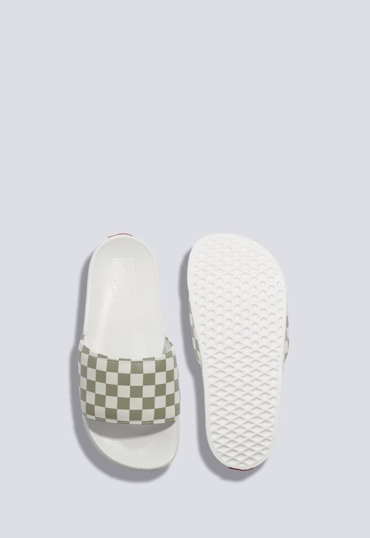 Chinelo Slide-On Checkerboard Sage
