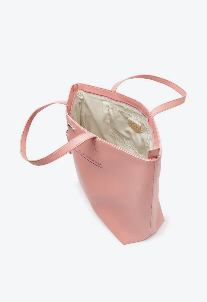Bolsa Shopping Rosa Anacapri Zíper Grande