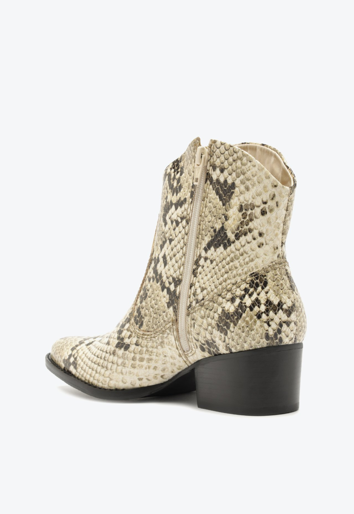 Bota S-Souli Couro Cobra