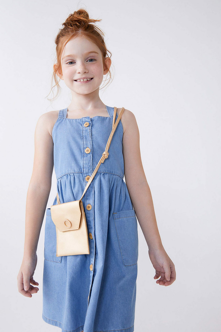 Bolsa Amarelo Hering Kids Infantil Menina Pequena